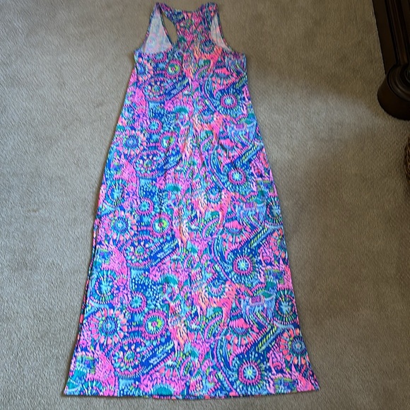 LILLY PULITZER No Prob Llama Kerri Maxi Dress Pima Cotton - Picture 3 of 10